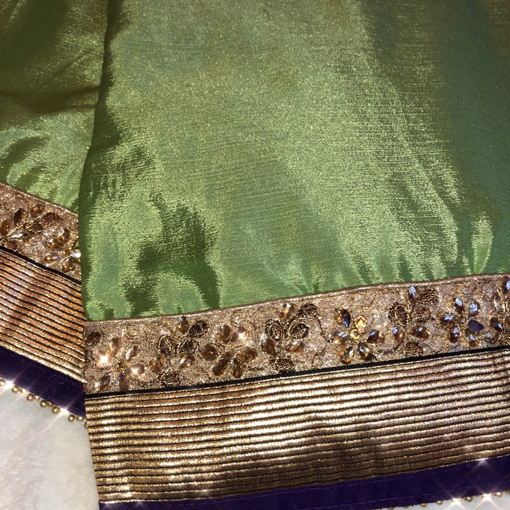 Indian Saree women’s green NWT